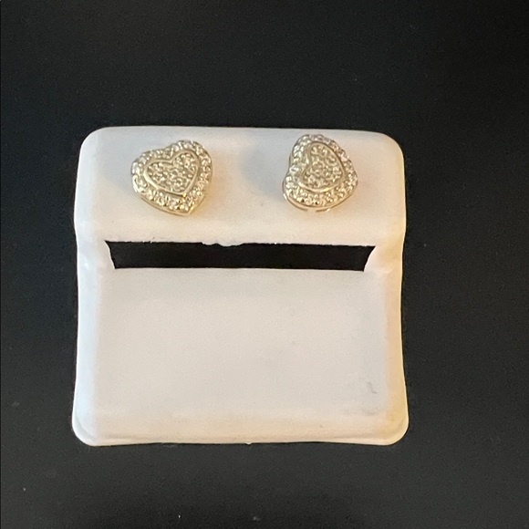 Elegant Gold Heart Earrings